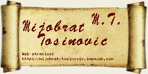 Mijobrat Tošinović vizit kartica